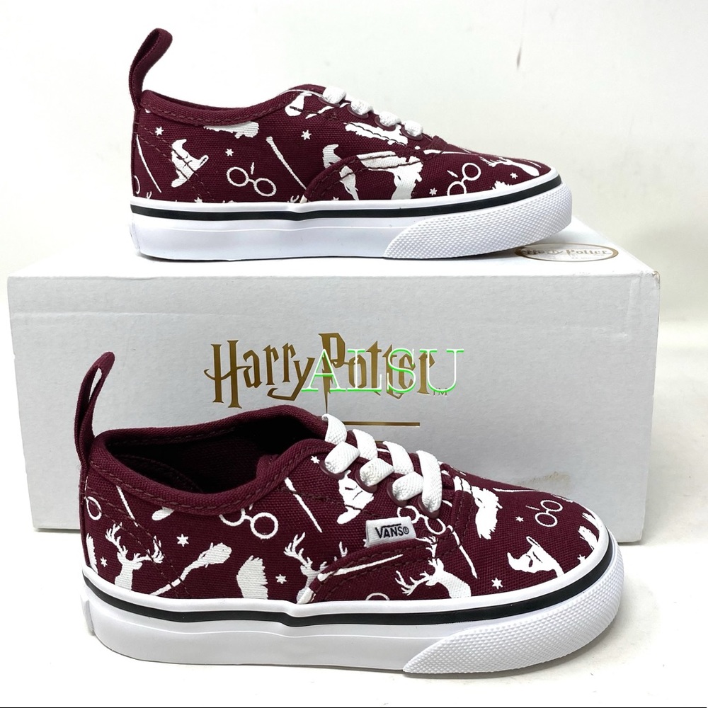 VANS Harry Potter Authentic Elastic Burgundy Toddl - Picture 2 of 8